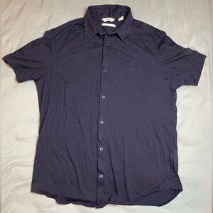 Calvin Klein Liquid Touch Polo, Dark Sapphire, Men’s Medium
